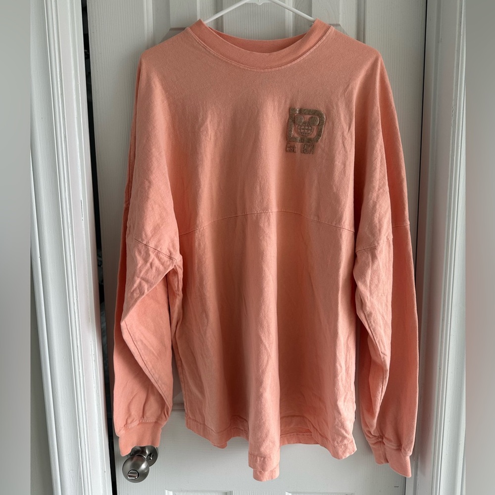 Disney World Spirit Journey Long Sleeve in Peach/ Rose Gold